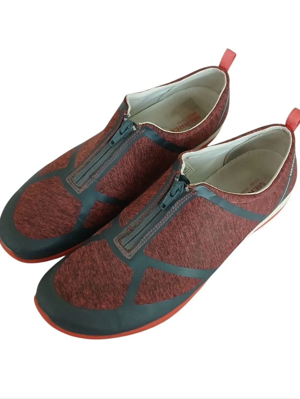 MERRELL Ceylon Zip Up Slip On Athletic Shoes Women's 9.5 Red Casual Athleisure